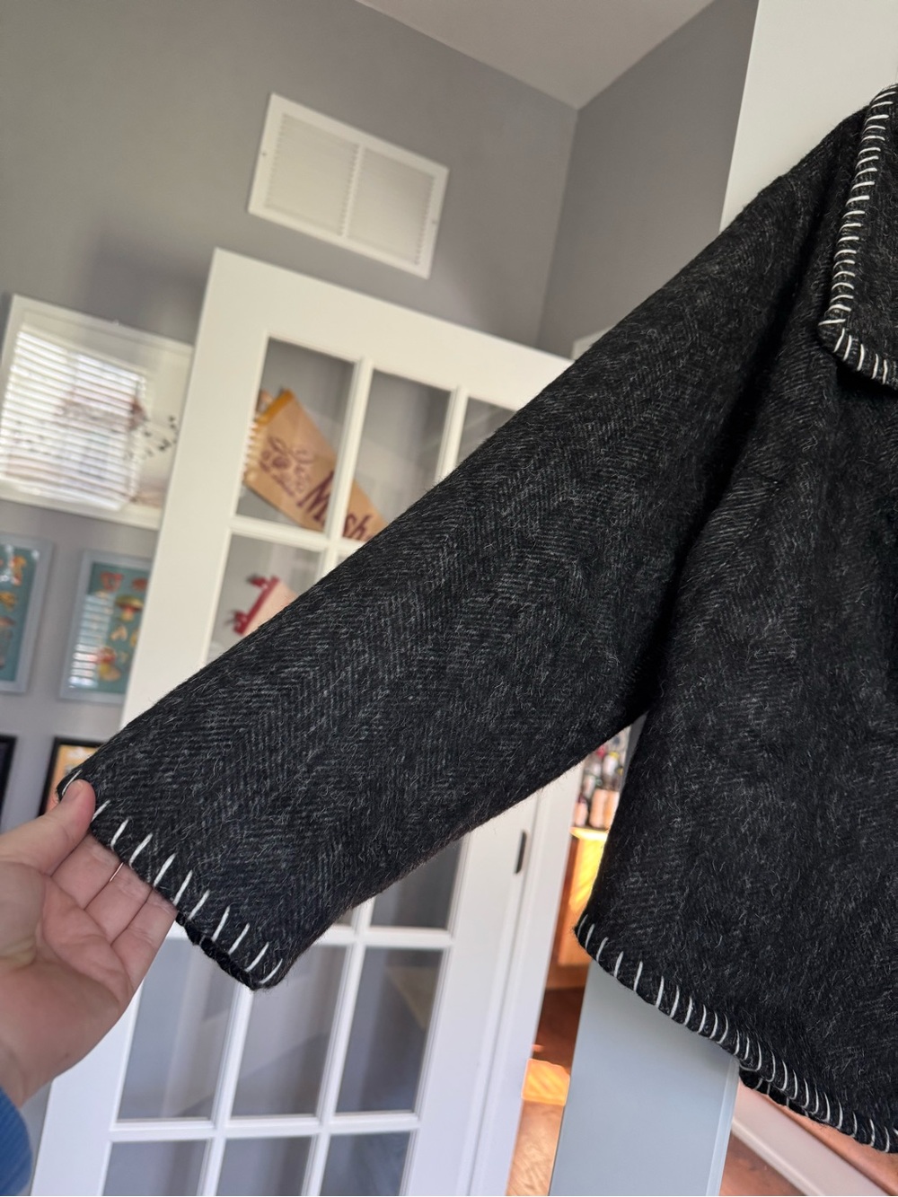NWT Anthropologie Wool Blend Collared Jacket - Picture 4 of 9